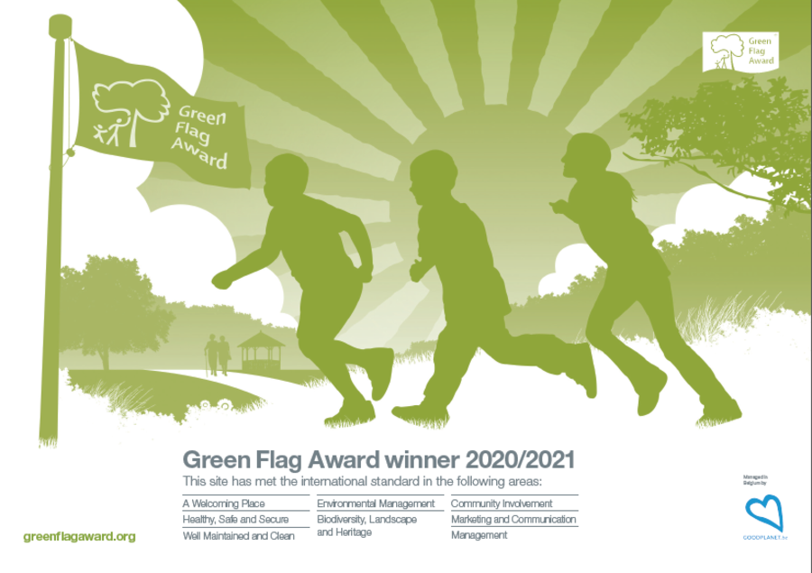 Certificaat Green Flag Award 2020-2021